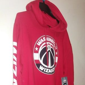 Red Washington Wizards NBA Sz.L Hoodie Long Sleeve